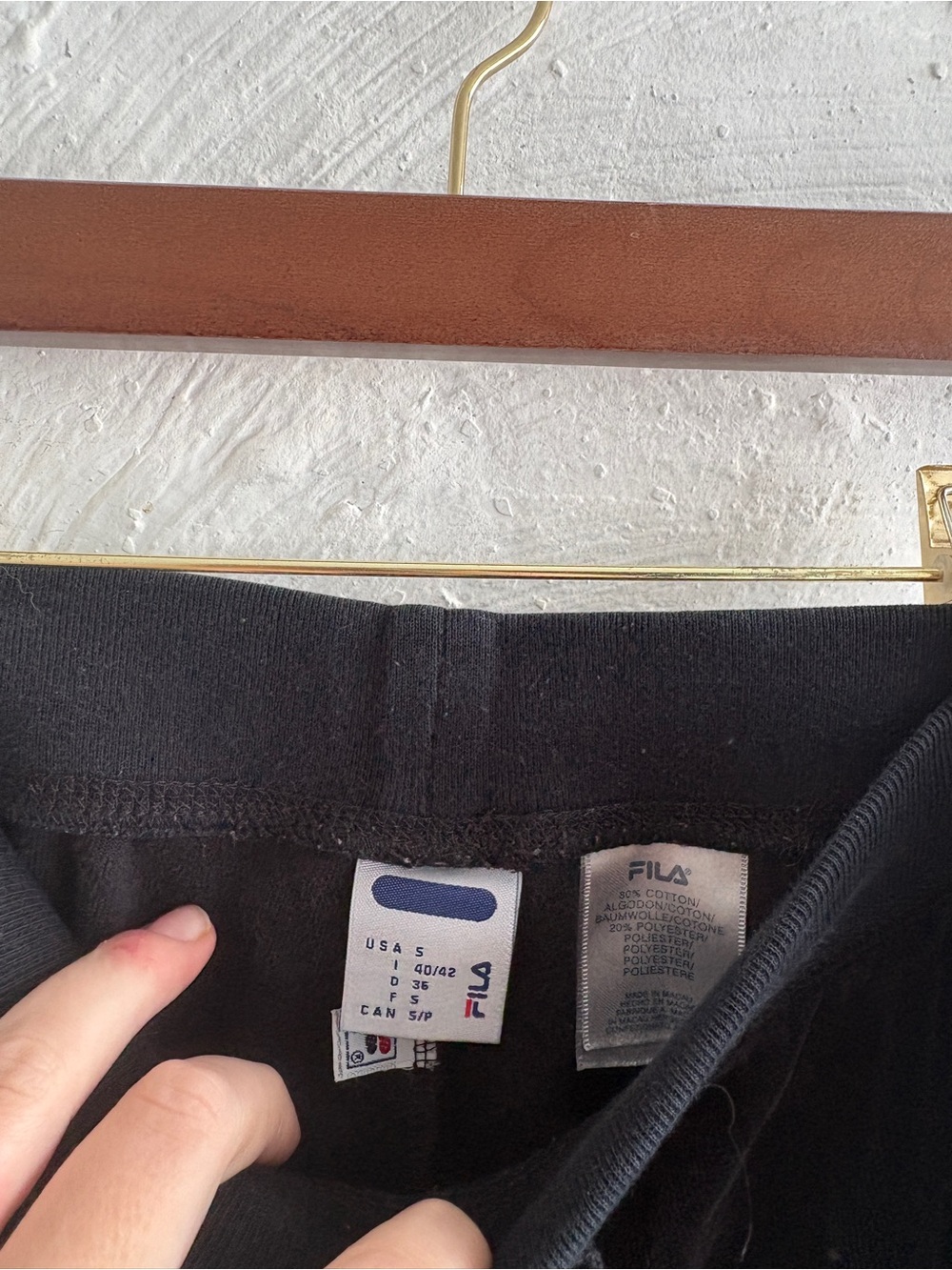 vintage FILA velour wide-leg flare track pants - Picture 5 of 7